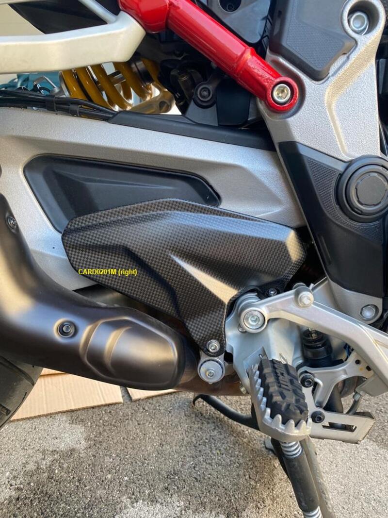 LighTech - ドライカーボン ヒールガード (艶なし) MULTISTRADA V4 / S 