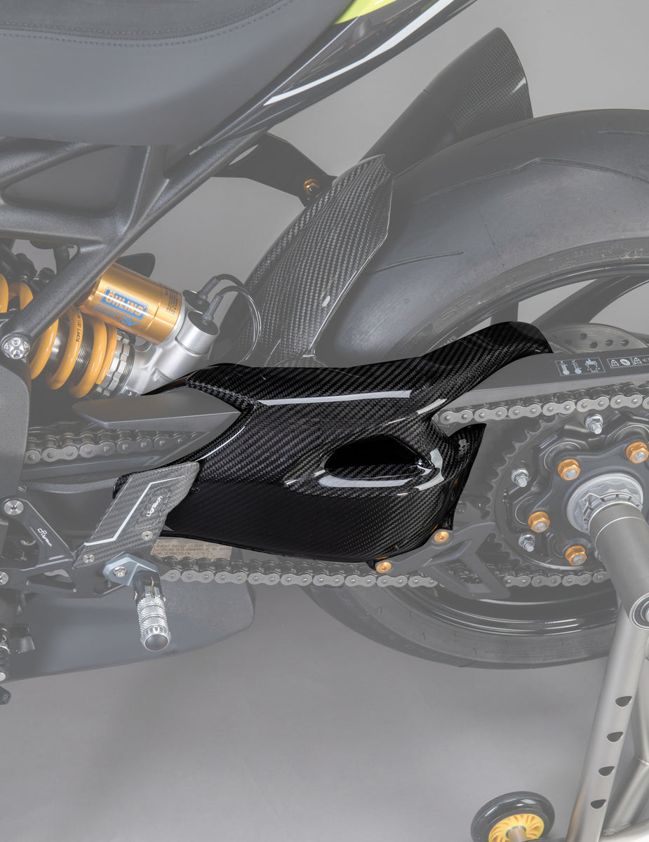 LighTech - ドライカーボン スイングアームプロテクター (艶あり