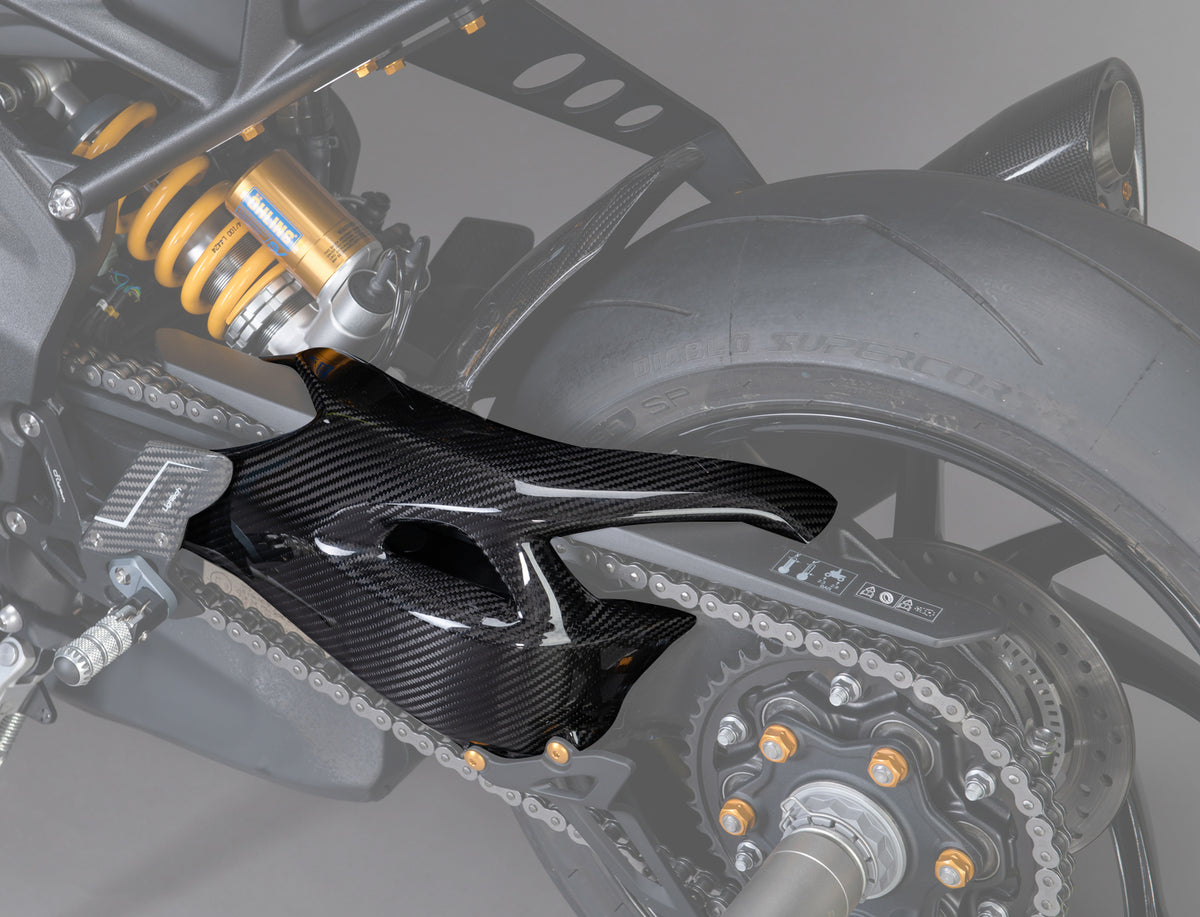 LighTech - ドライカーボン スイングアームプロテクター (艶あり