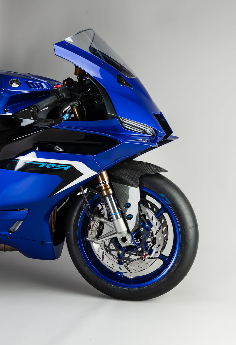 Akiページ LighTech - ドライカーボン フロントマッドガード (艶あり) YZF-R9 '25