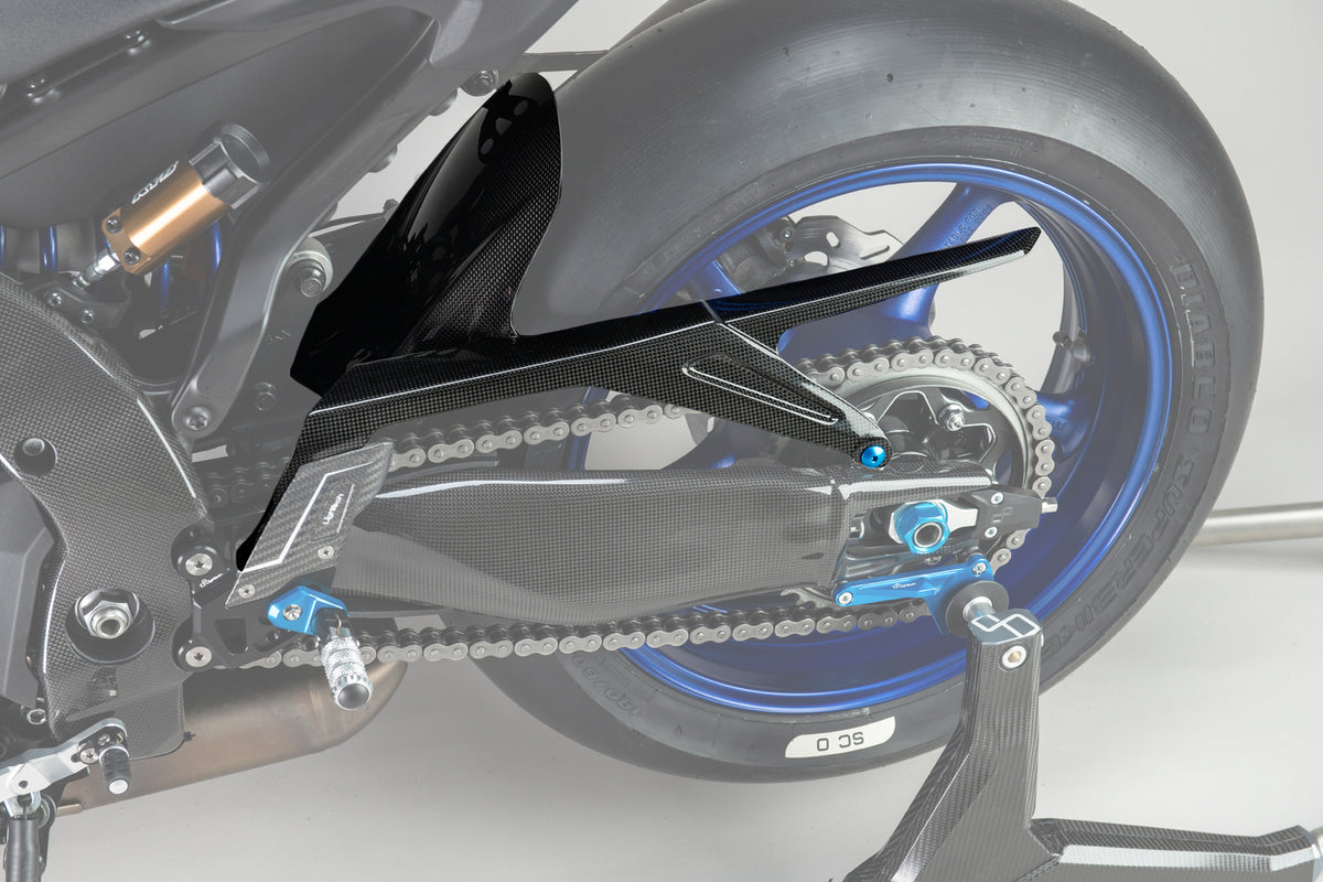 LighTech - ドライカーボン リアマッドガード (艶あり) YZF-R9 '25-26