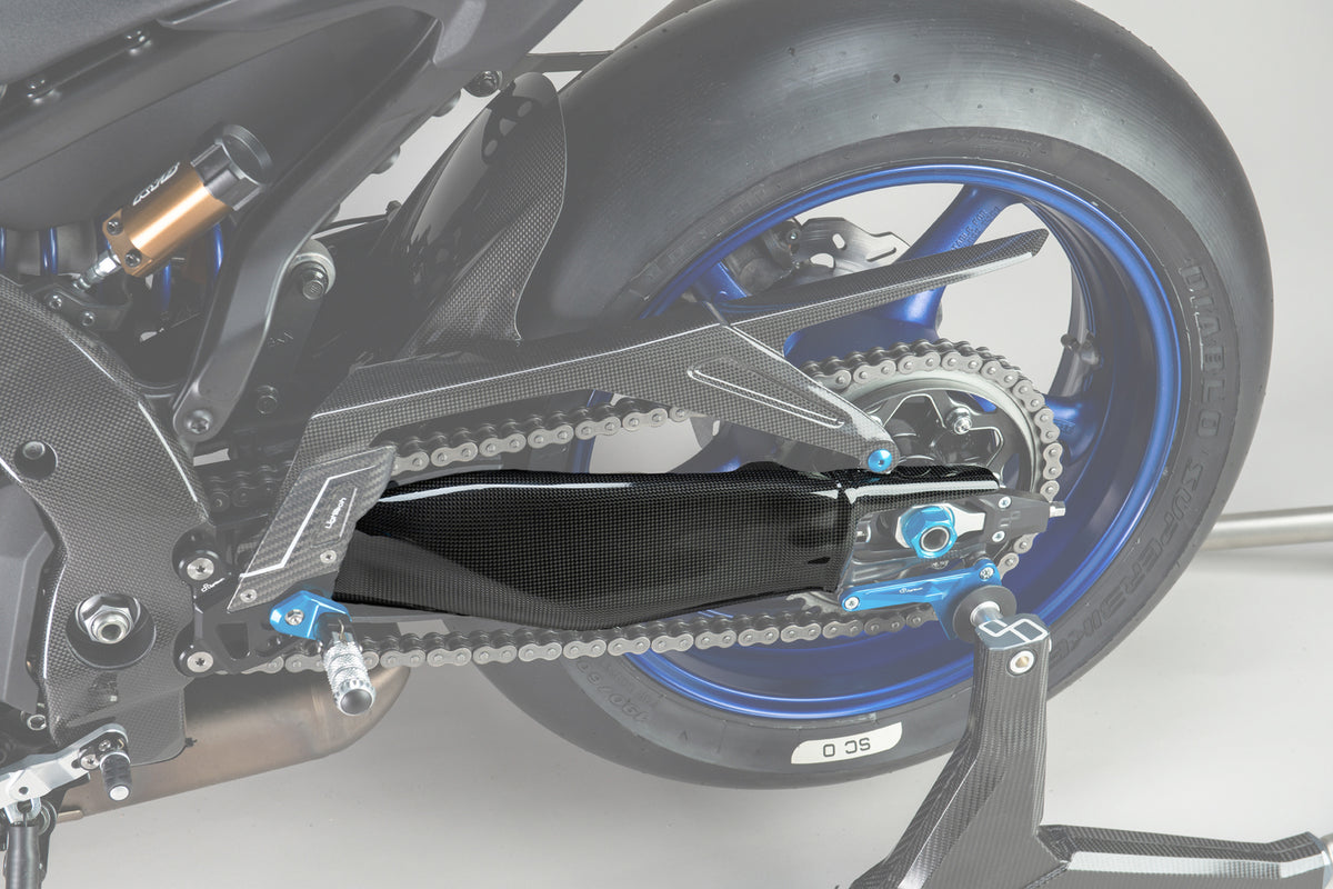 LighTech - ドライカーボン スイングアームプロテクター (艶あり) YZF