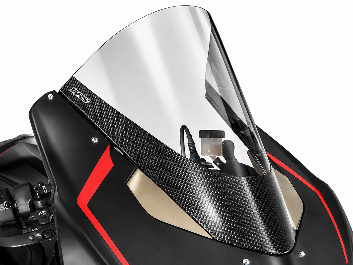 WRS - WRS製スクリーン用カーボンカバー (艶あり) PANIGALE V4 / S '20