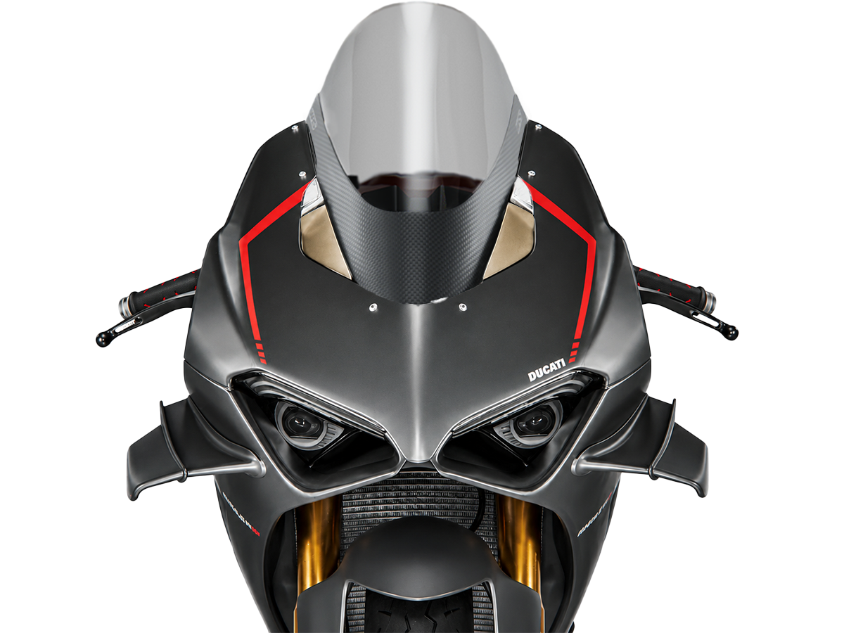 WRS - WRS製スクリーン用カーボンカバー (艶なし) PANIGALE V4 / S 