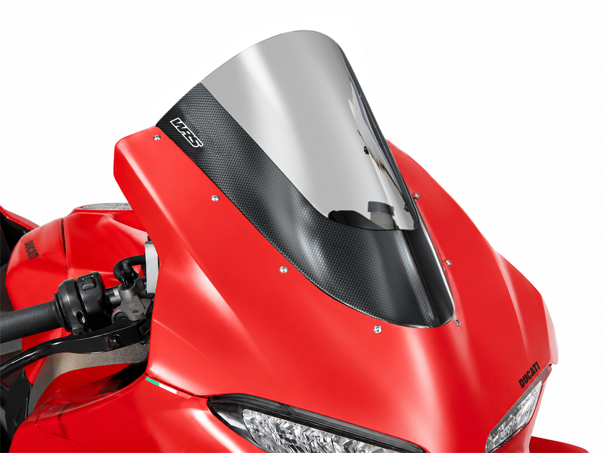 WRS - WRS製スクリーン用カーボンカバー (艶あり) PANIGALE V4 '25-26