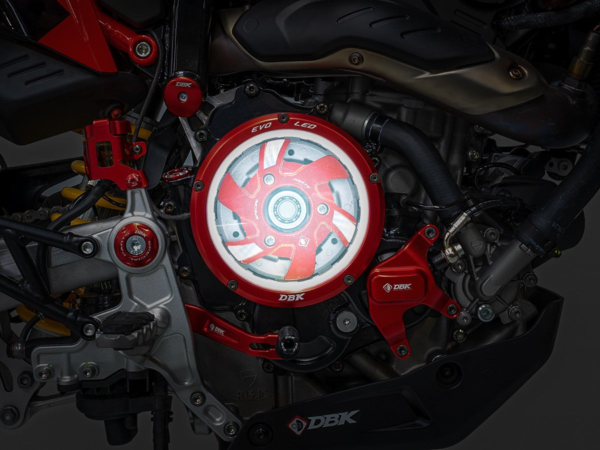 DUCABIKE (DBK) 製 クリアクラッチカバー専用 EVO LEDアウターリング