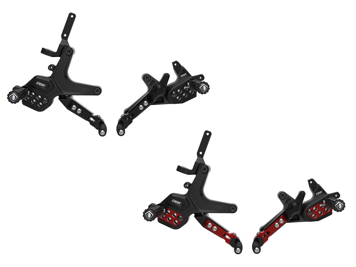 □中古　DUCATY848ストリートファイター用　トップブリッジ ブラック DUCABIKE (DBK) - アジャスタブルステップキット STREETFIGHTER V2 / S