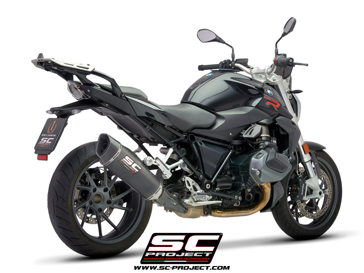 BMW r1250RT REMUS ブラック ステンレス マフラー REMUS BLACK HAWK Slip On (sport exhaust) with connection