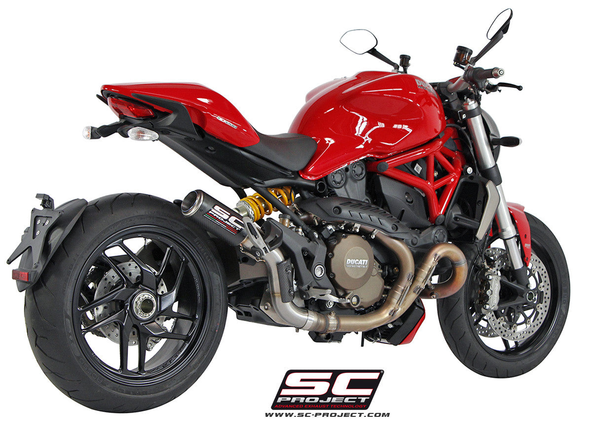 ducatiモンスター1200用scプロジェクトCRTスリップオンマフラー