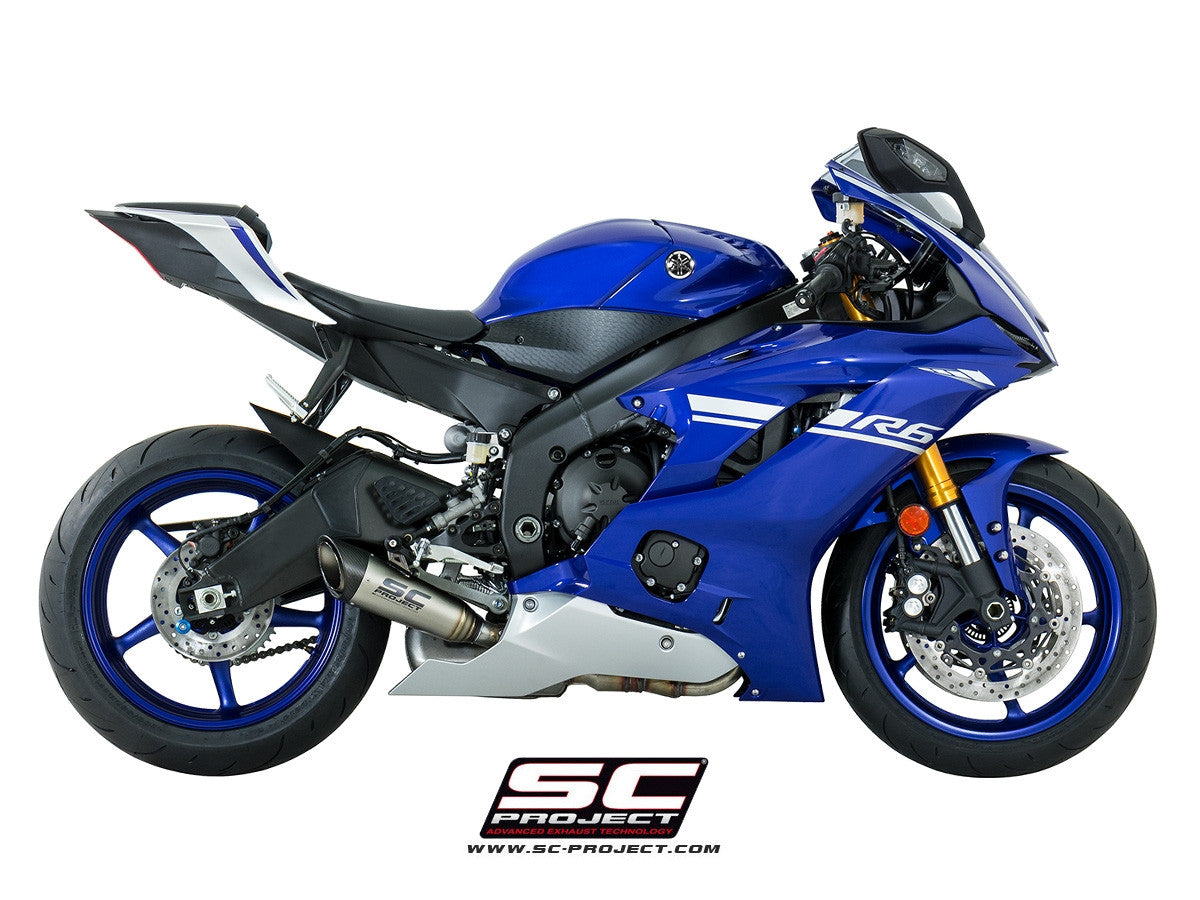 SC-PROJECT - S1 スリップオンサイレンサー (ユーロ4対応 / 消音バッフル付属 / 純正キャタライザー対応) YZF-R6 '17-20