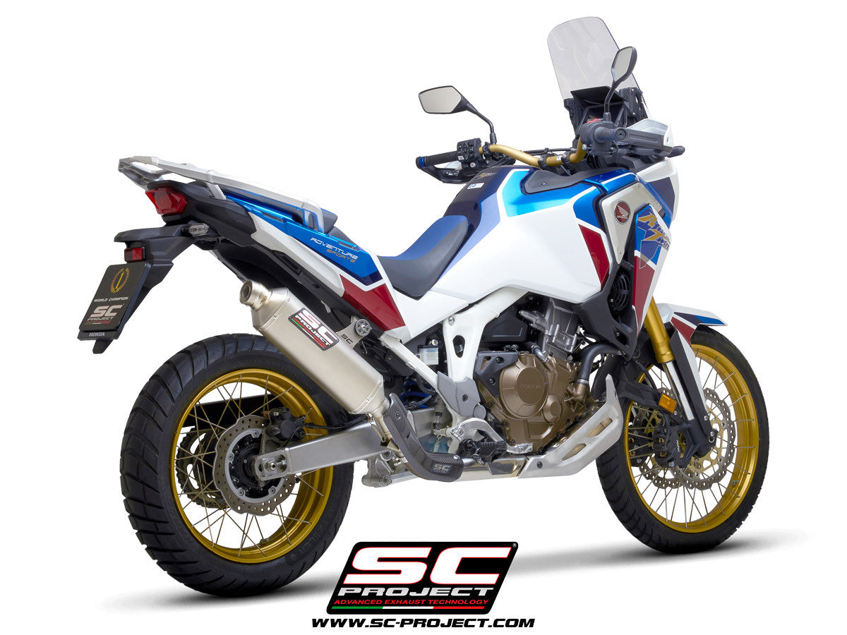 CRF1000L REMUSマフラー（送料込）アフリカツイン REMUS ⁄ レムス OKAMI スリップオンマフラー チタン（EU圏公道走行認可