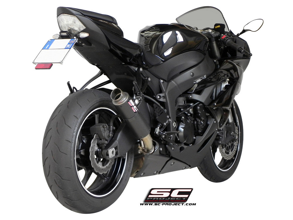 競売 SC-PROJECT - GP-M2 スリップオンサイレンサー (消音バッフル付属) ZX-6R '09-12 パーツ