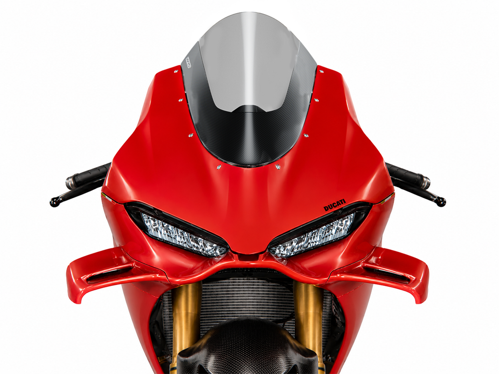 WRS - WRS製スクリーン用カーボンカバー (艶あり) PANIGALE V4 '25-26