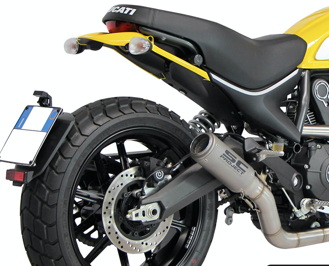 黒*棒様 ドゥカティ スクランブラー800 SC PROJECT スリップオン 黒*棒様 ドゥカティ スクランブラー800 SC PROJECT スリップオン