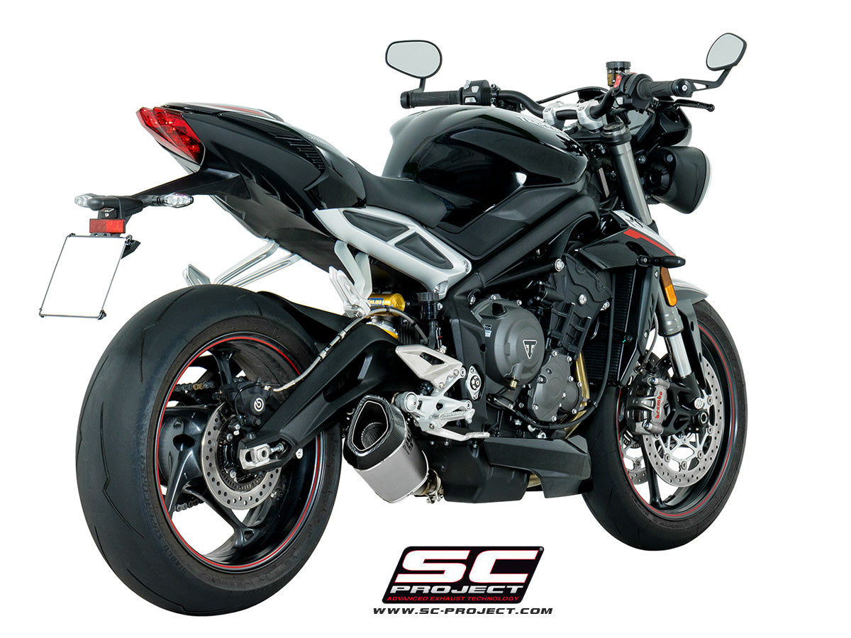 ストリートトリプル765RS SCプロジェクトSC1マフラー SC1-R Exhaust Triumph / Street Triple R 765 / 2022 (T18-93)