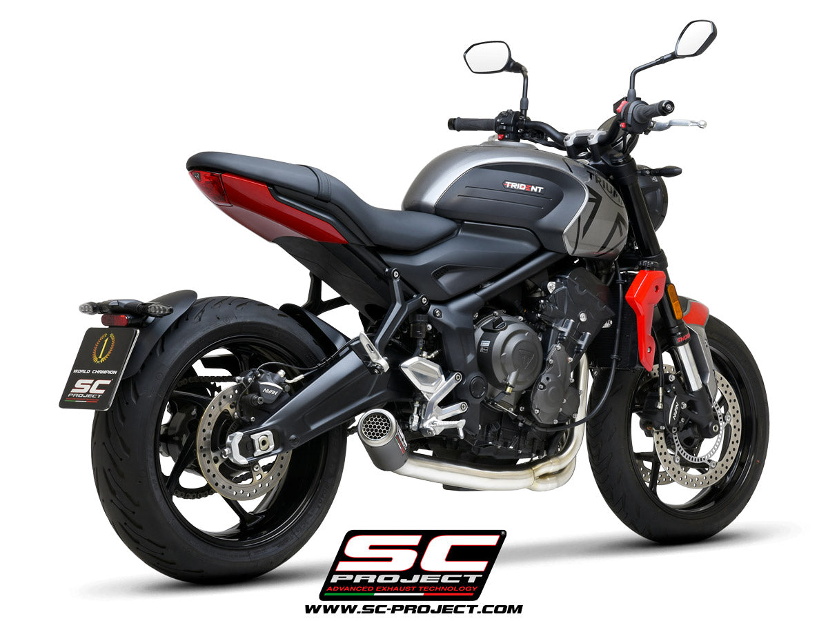 トライアンフトライデント660用ZARDフルエキゾーストマフラー