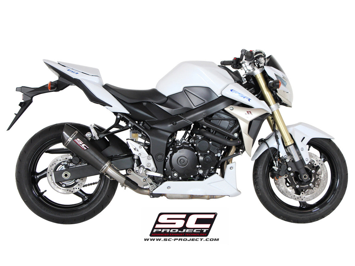 SC-PROJECT スリップオンマフラー　GSR750用　カーボン SC-PROJECT】バイク用マフラー | GSR750 製品情報 – iMotorcycle Japan