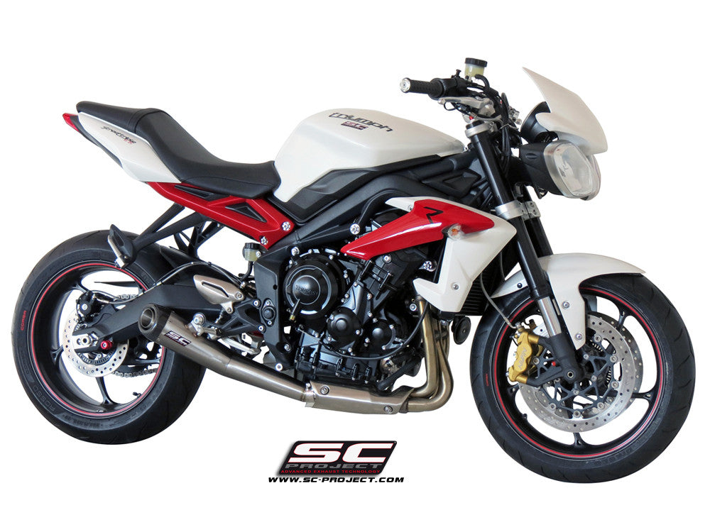 トライアンフSCプロジェクト コニック スリップオンSTREET TRIPLE SC-PROJECT】バイク用マフラー | STREET TRIPLE 製品情報
