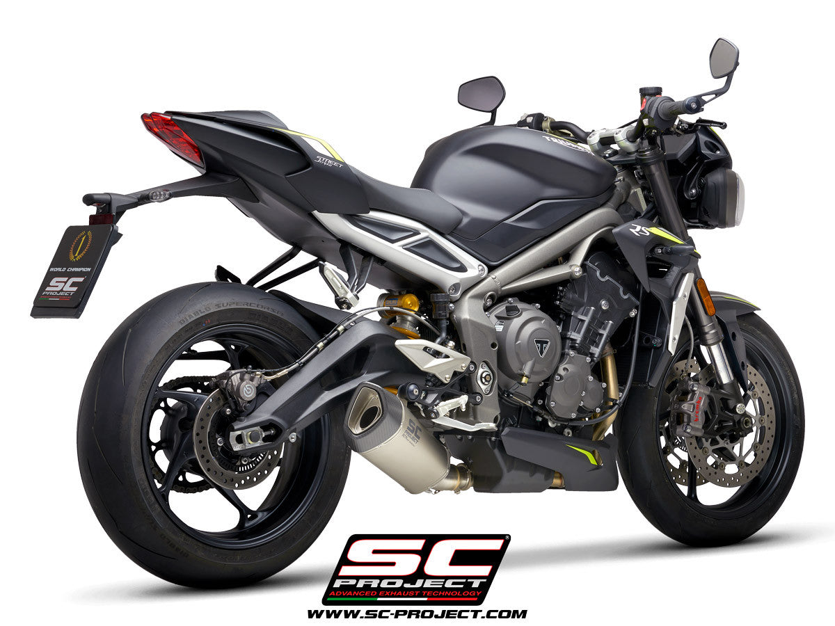ファッション通販 安い ストリートトリプル用 Triumph SC-PROJECT チタン SC1-R パーツ