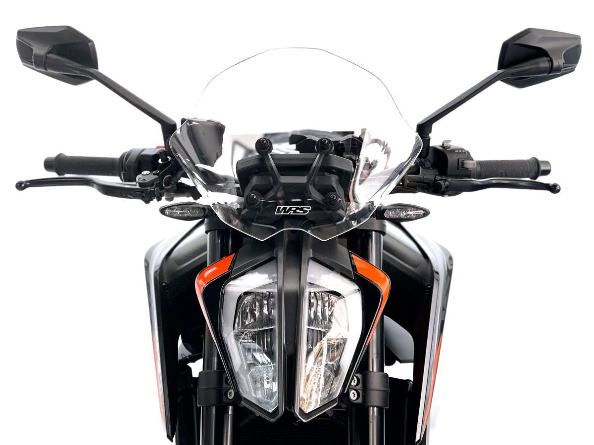 390デューク スクリーン VBKJPJ405HC229*** 社外  バイク 部品 KTM DUKE ウインドシールド ブラック バイザー ロング:22314276